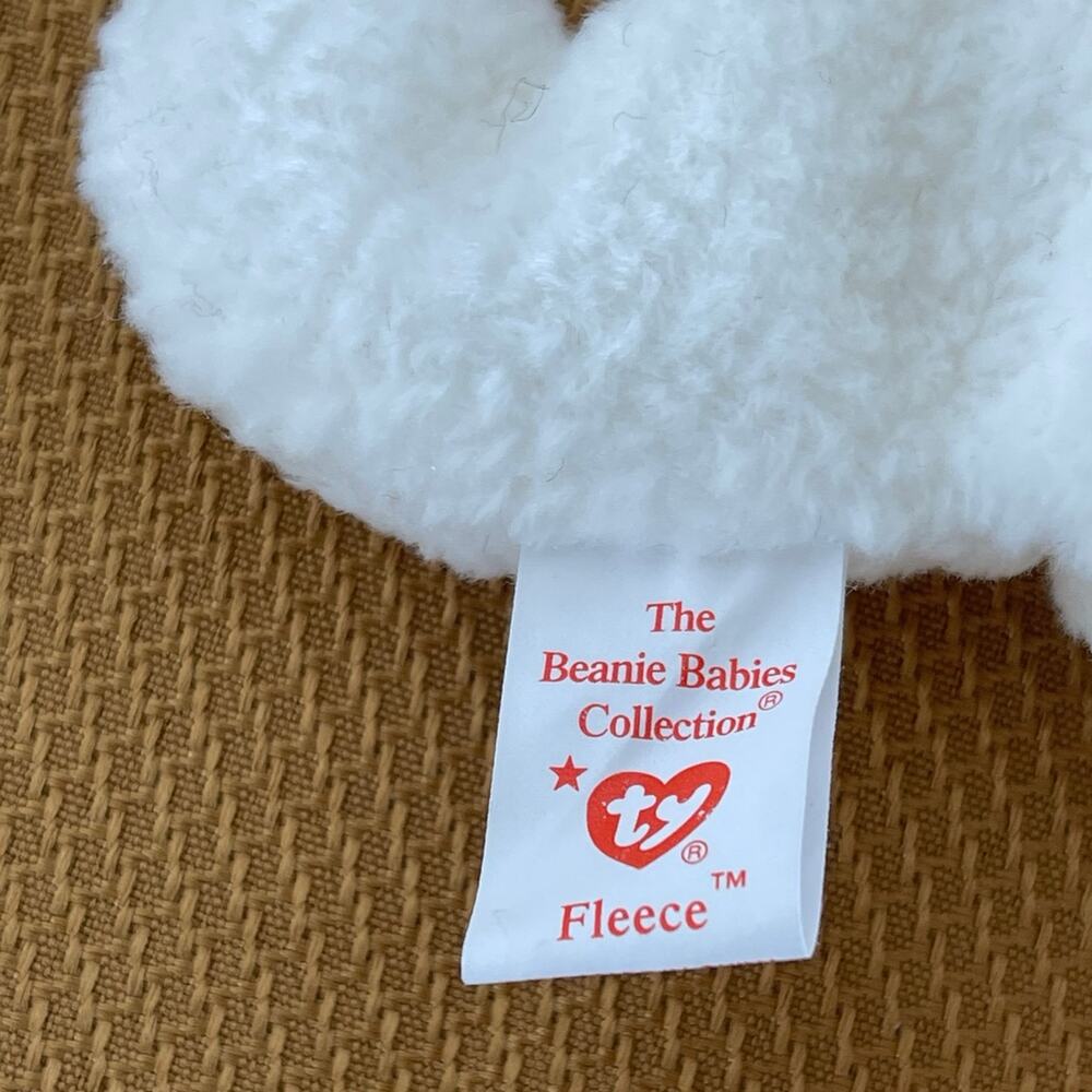 Vintage Rare Fleece, Ty Beanie Baby , Sheep, - Picture 6 of 8